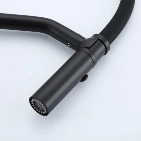 Смеситель GAPPO G4098-16 для кухни с гибким изливом, черный