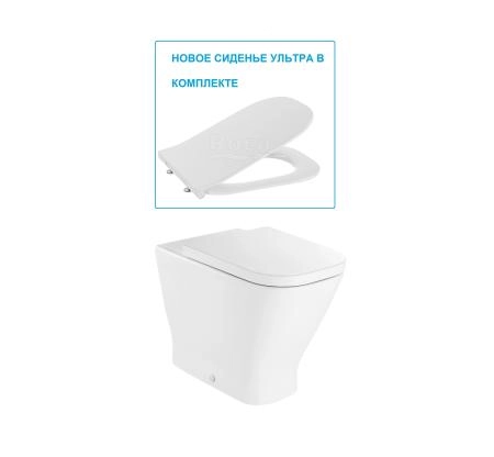 Унитаз Roca Gap 347477000 приставной с сиденьем микролифт