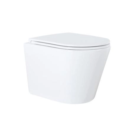 Унитазы Azario Унитаз подвесной безободковый Azario Teramo 0053 с крышкой микролифт