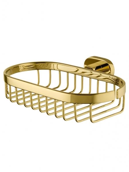 Мыльница с держателем WONZON & WOGHAND FIRST, Глянцевое золото (WW-8424-LG)