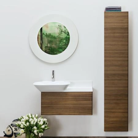 Laufen INO Шкаф подвесной, 360х305х1800мм, с 1 дверцей, петли слева SX, цвет: темный орех