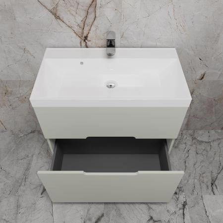 Тумба Style Line "Матис 80" ЛС-00002438 напольная под ASTI 80 (2 ящика), ОЛИВА, ЭМАЛЬ