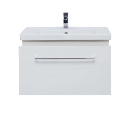 Тумба Dreja BIG INN 80 см под умывальник белый глянец, подвесная