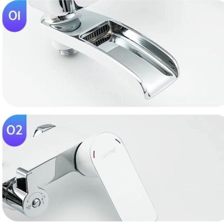 Душевая система Gappo G2448-8 хром