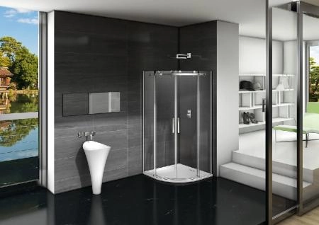 Душевой угол GOOD DOOR Galaxy R-TD-90-C-CH 90x90 см