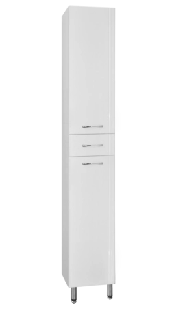 Шкаф для ванной Style Line Эко Стандарт 36 с бельевой корзиной напольный с ящиком