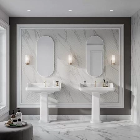 Kerama Marazzi Pompei Пьедестал для раковины, цвет: белый глянцевый