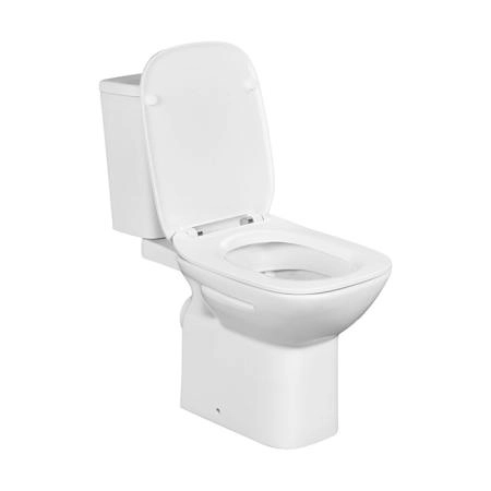 Roca Debba Square Унитаз моноблок 35x65см., с горизонтальным выпуском, цвет: белый