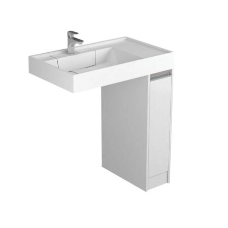 Тумба под раковину Aquaton Лондри 1A236101LH010 20 см с ящиком,белый