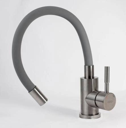 Смеситель для кухонной мойки ESKO Snake K44 G хром серый