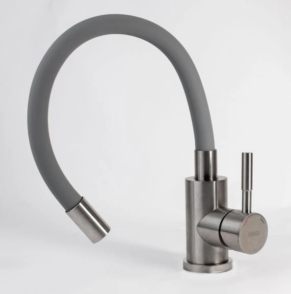 Смеситель для кухонной мойки ESKO Snake K44 G хром серый