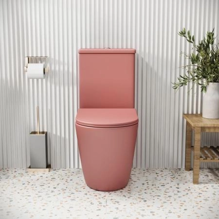 Унитаз Grossman GR-4480PIMS Color (620*365*810) РОЗОВЫЙ МАТОВЫЙ напольный Безободковый