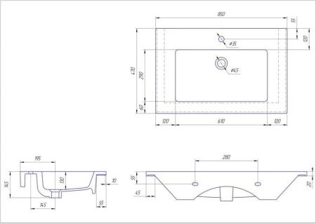 Тумба ASB-Mebel Белмонти 85 Ясень браш софт белый подвесная под умывальник Оскар 85