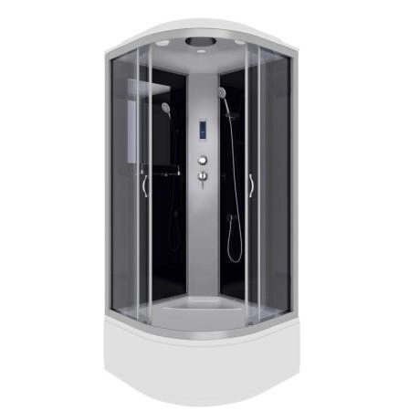 Душевая кабина Niagara NG-2507-14P 800х800х2150 высокий поддон 40см стекло тонированное