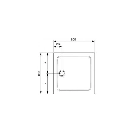 Поддон для душа Jacob Delafon FLIGHT E62441-00 80x80 см литьевой мрамор