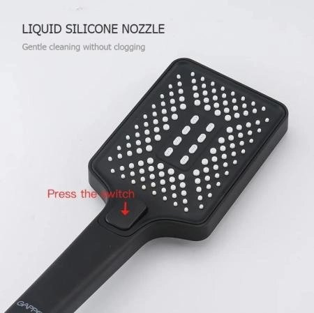 Душевая система Gappo G7107-6 встраиваемая для ванны с изливом черная