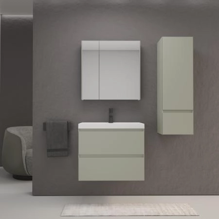Тумба подвесная Style Line Манхэттен 70 ЭМАЛЬ под ASTI 70 2 ящика PLUS олива