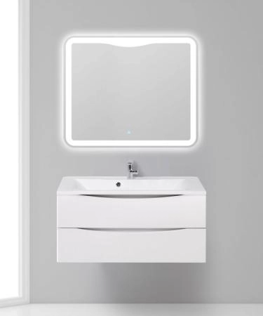 Тумба под раковину Belbagno MARINO Nero Lucido подвесная 1000x445x500 MARINO-1000-2C-SO-NL-P