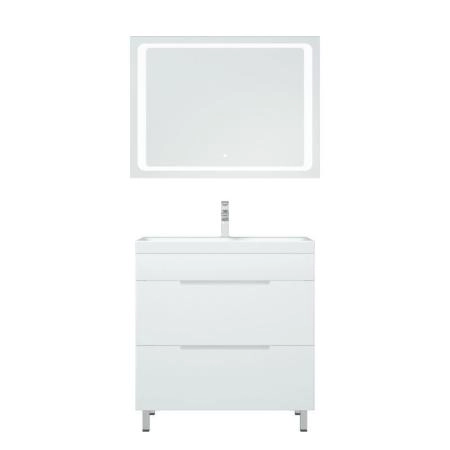 Тумба Corozo Мадисон 80 Z2, Люкс белая, Сомо 80 / Фостер 80  (раковина отдельно)