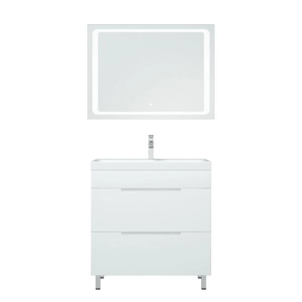 Тумба Corozo Мадисон 80 Z2, Люкс белая, Сомо 80 / Фостер 80  (раковина отдельно)