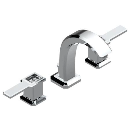 THG Metropolis a manettes cristal clair Смеситель для раковины, 3 отв., цвет: хром/прозрачный хрусталь