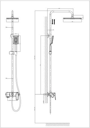 Душевая система RUSH Nevis (NE1735-40)