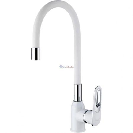 Смеситель для кухни Frap F4049 белый хром