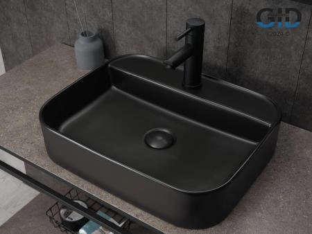 Раковина Gid Bm9550 на столешницу 50 Черный матовый