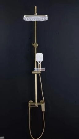 Душевая система Gappo G2448-3 сатин золотой с изливом