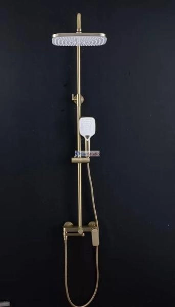 Душевая система Gappo G2448-3 сатин золотой с изливом
