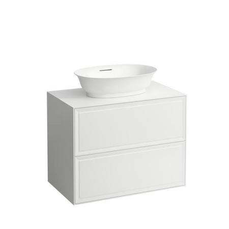 Laufen New Classic Тумба с раковиной, 77.5х45.5х60см, 2 ящика, подвесная, цвет: белый глянцевый (для раковины 812852, 812853)