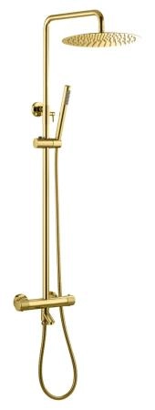 Стойка для душа Boheme c термостатом UNO Gold 468-T-G