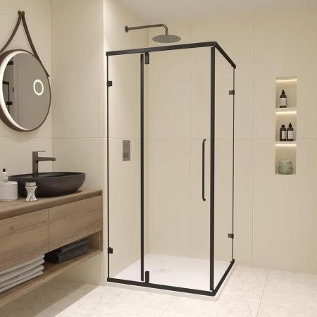 Душевой уголок RGW CL-035B Classic 90x90 Черный матовый прозрачное