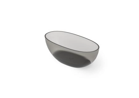 Dea Design Nature ванна 1650x800xh580 мм, отдельностоящая, прозрачная смола, цвет Smoky Black R4