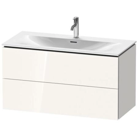 Duravit L-Cube База подвесная 102x48.1x55см с раковиной, 2 ящика, цвет: глянцевый белый