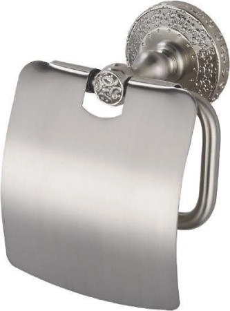 Бумагодержатель с крышкой Zorg Antic (AZR 08 SL) серебро