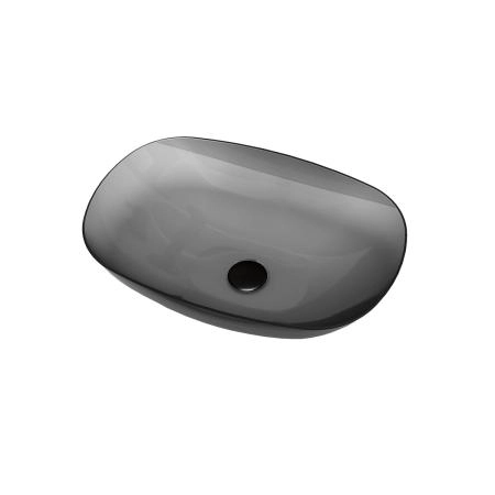 Раковина прозрачная Vincea VBS-6T12B, 540*360*150, накладная, цвет черный смола