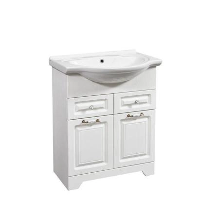 Тумба под умывальник Stella Polar Кармела 65, ольха белая, Байкал 65