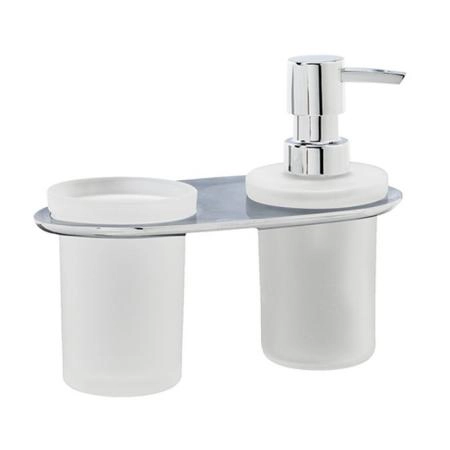 Стакан для зубных щеток Wasserkraft Kammel K-8389 с дозатором