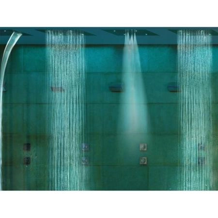 Верхний душ Bossini Dream H38935.030 570x470 мм, 3 режима, 4 светодиода LED RGB, хром