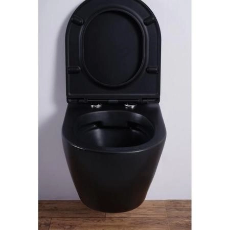 Унитаз Esbano AZALEA (Matt Black) подвесной безободковый микролифт