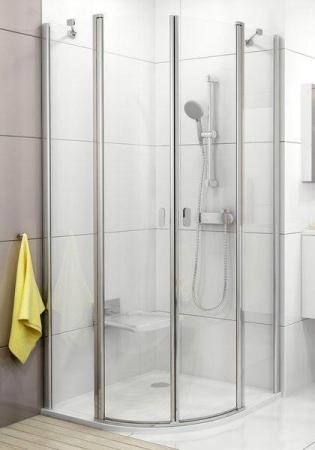 Душевой уголок Ravak Chrome CSKK4-80 сатин+стекло Transparent