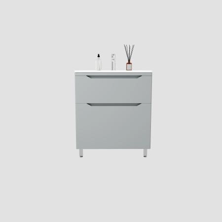 Тумба напольная Style Line Марелла 70 (2 ящ.) Люкс антискрейтч серый, PLUS