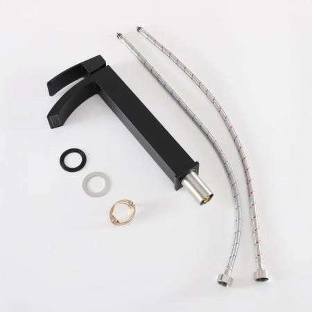 Смеситель Gid Victoria L120-BM-D для раковины Черный матовый