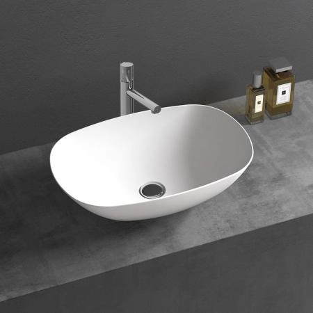 Раковина Vincea VBS-6T12MW, 540*360*150, накладная, цвет белый матовый искусственный камень