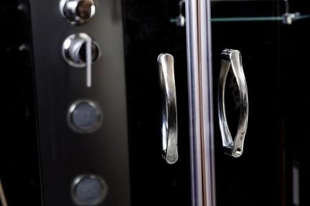 Душевая кабина Niagara NG-6501-14BKG 900х900х2000 средний поддон 26см стекло тонированное алюм черный