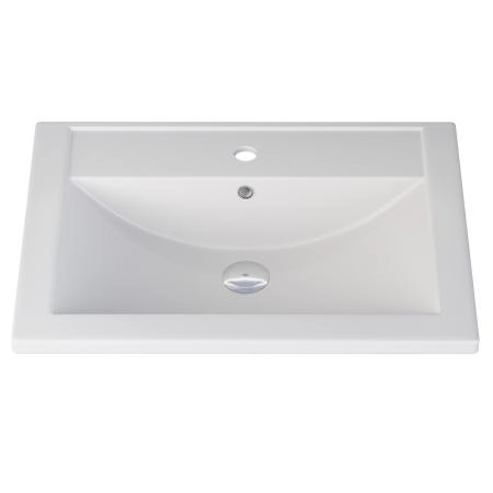 Раковина кварцевая Uperwood Foster Quartz 60 см, белая матовая, жасмин