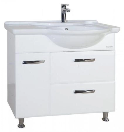 Тумба под раковину Bellezza Балтика 90 R напольная с 2 ящ. белая