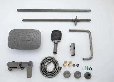 Душевая система Gappo G2448-9 Оружейная сталь с изливом