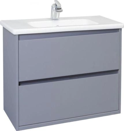 Тумба под раковину Bellezza Лоренцо 60 подвесная с 2 ящ. серебро